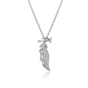 Pea Pod Sterling Silver Necklace-Your Soul Place